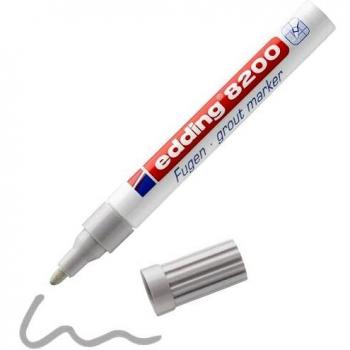 Marcador de Juntas Edding 8200, 2-4 mm, Color Gris Plateado