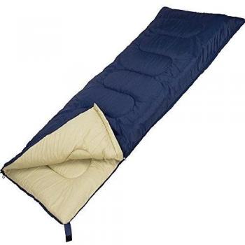 Abbey Unisex Navy Camp Sleeping Bag with Fur Lining SR021NK2