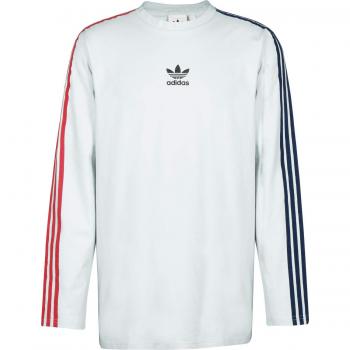 Adidas Stripe Camiseta de Manga Larga White