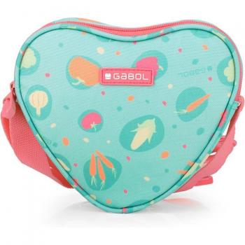 Bolso infantil Gabol Picnic en color verde menta con medidas de 19x4x16 cm.