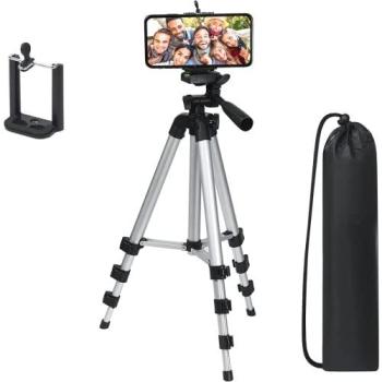 Trípode Telescópico Ajustable Universal para Smartphone y Cámara (34 a 102 cm)