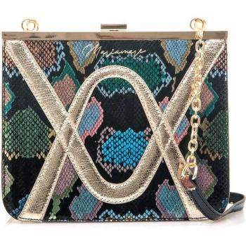 Bandolera Patchi multicolor Mariamare con detalle de serpiente