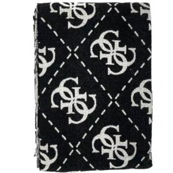 Bufanda Guess Vikky con logo 4G Negro / Gris - AW5217VIS03-BLO