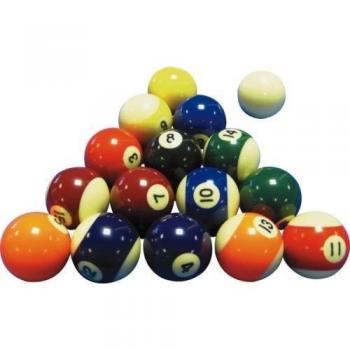 Juego de bolas de billar (5 cm), diseño de rayas y lisas