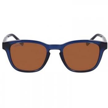 Lacoste L6026S Transparent Blue Sunglasses for Men - Navy Blue/CAT3