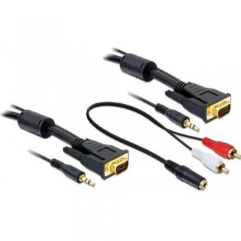 Cable VGA con audio de 3 metros (D-Sub + 3.5mm)