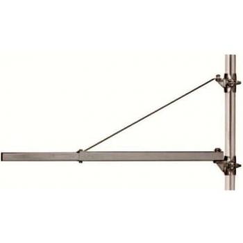 Asta Telescópica para Paranco con Soporte de Bandera 80/120 cm - Capacidad 125/400 kg