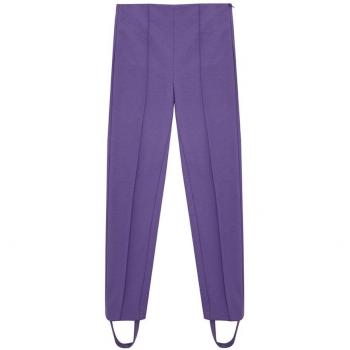 Lardini Elegant Purple Viscose Straight Trousers for Women - Size XS (IT40|S)