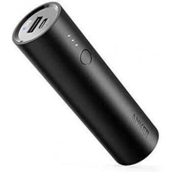 Anker PowerCore 5000 Portable Charger, 5000mAh Power Bank, External Battery, Ultra-Compact Design, Fast Charging Technology, Black