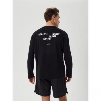 Borg Gym Performance Long Sleeve T-Shirt - Black, XXL