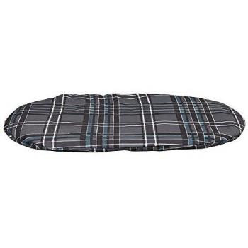 Trixie Oval washable Dog Cushion, Suitable for Cosy Air Bed, 54x35cm, Grey/Anthracite