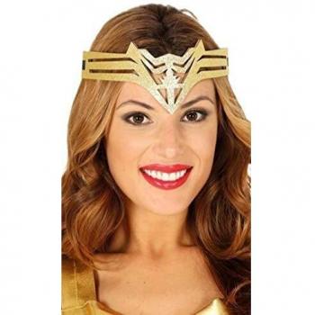 Guirca - Diadema superheroína, color dorado, adulto, 13044.