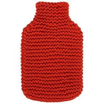 Fashy Bolsa de agua caliente con funda de punto, naranja, 2,0 L, 67350 34, 2,0 L