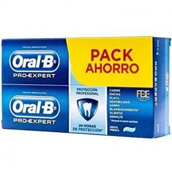 Oral-B Duplo Pro-Expert Protección Profesional Pasta Dentífrica con Fluor Menta, 2X 100Mililitros