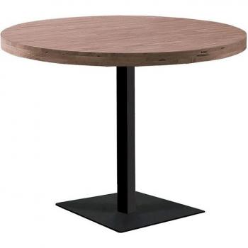 Mesa Redonda Moss Roble American/Negro Ø110x74 Cm