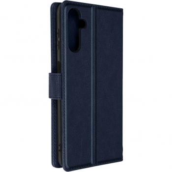 Funda para Samsung Galaxy A14 con Tarjetero y Soporte de Vídeo en Color Azul Oscuro