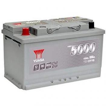 Batería Yuasa YBX5116 12V 90Ah 800A Alto Rendimiento Sellada Sin Mantenimiento