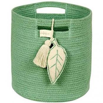 Lorena Canals Baskets Leaf Green 30x30 cm