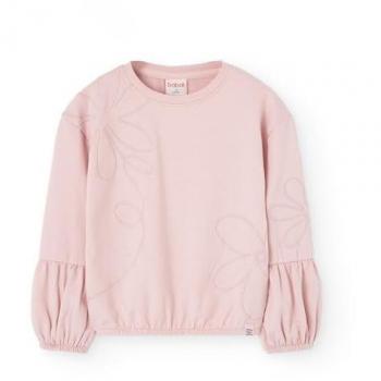 Boboli Sudadera de niña con mangas decorativas y estampado a tono Fleece 8 Years