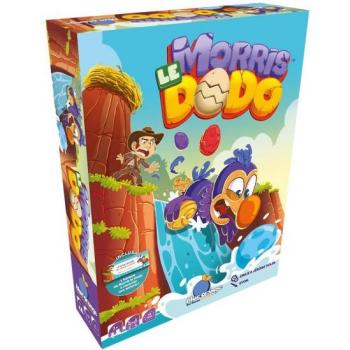 MORRIS THE DODO - Juego de Mesa, incluye tablero, fichas de dodo, cartas de acción, instrucciones en español e inglés, para 2 a 4 jugadores, edades a partir de 8 años