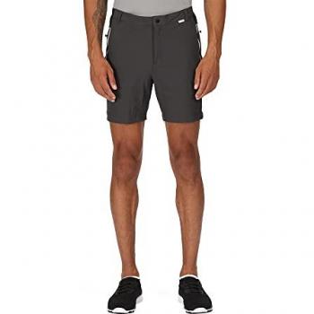 Regatta Men's Water-repellent Mountain II Walking Shorts, Ash Black, Size: 32
