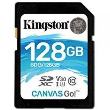Kingston SDG/128GB SD Canvas Go, Ideal for DSLRs Drones and Other SD-Card Compatible Action Cameras