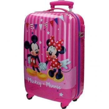 Disney Mickey & Minnie Party Equipaje Infantil, 33 Litros, Color Rosa