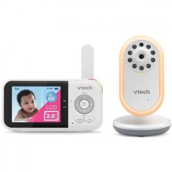 Vigilabebés Baby Monitor Pantalla 2.8 con Luz Nocturna y Melodías