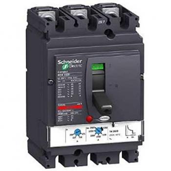 Schneider Electric LV431630 NSX250F Compact Automático Interruptor Disjuntor, TMD, 250A, 3 Polos, 3D, 86mm x 105mm x 161mm
