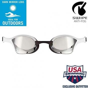 Arena Cobra Ultra Swipe Mirror Swimming Goggles - Silver/White
