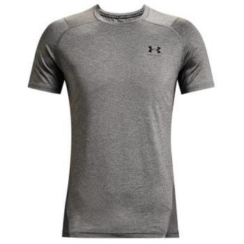 Camiseta de manga corta HeatGear® Armour Fitted para hombre de Under Armour, color gris, talla XXL