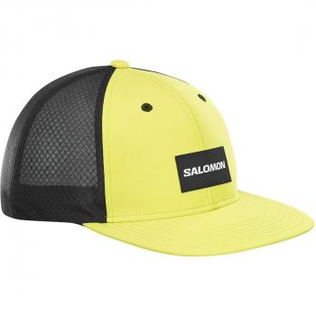 Gorra de montaña unisex Trucker Salomon amarillo citronela S-M