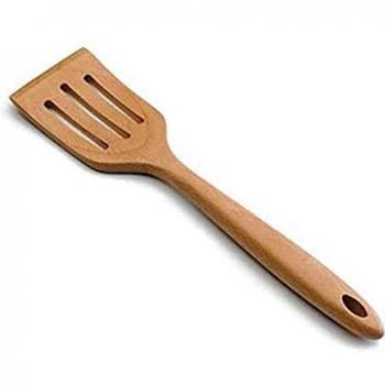 Lacor - 68178 - Espátula Perforada Brun 30cm Madera