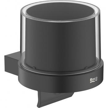 Dosificador de pared con palanca Hotel Round Roca Color: Negro mate