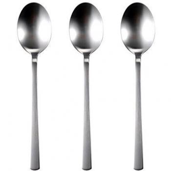Bergner Cena Cuchara Set, Plata, 2 Piezas