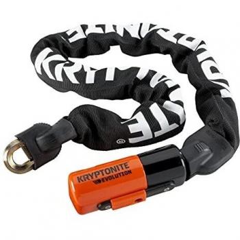 Kryptonite (000808) ANTIRROBO CADENA INTEGRADA (10x900mm) Candado, calidad, Kabelschloss Evolution Serie 4 Integrated Chain 1090, schwarz, 3500320, 90 cm