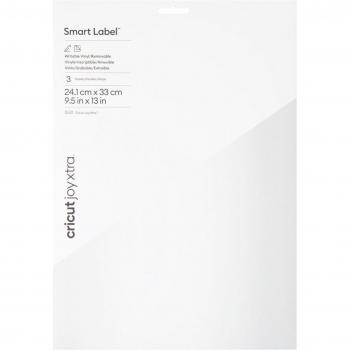 Vinilo grabable removible Cricut Smart Label 3 Hojas para Joy Xtra
