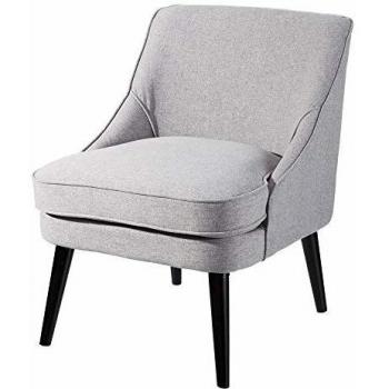 Sillón tapizado en Tela Gris nórdico para salón Fantasy - LOLAhome