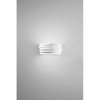 Aplique de Yeso Pintable Flow con Difusor de Vidrio Satinado 1xE27 29x12,8 cm