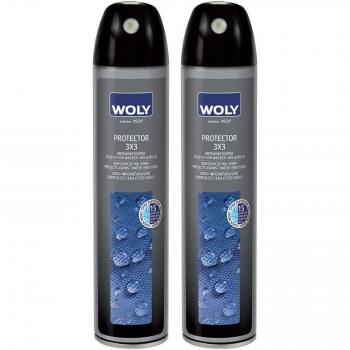 2 Woly 3 x 3 Suede/Leather Bolso zapatos pantalla impermeable Spray neutro 300 ml, color beige, talla L