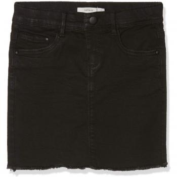 NAME IT Nkfbilura Dnm 7083 Skirt Noos, Falda para Niñas, Negro