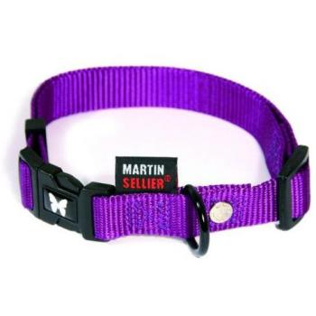 Collar de perro ajustable de nailon mauve Martin Sellier 50-70 cm