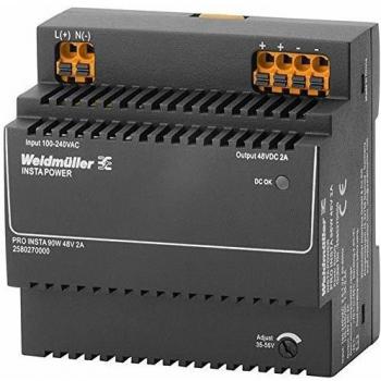 Fuente de alimentación switching Weidmüller PRO INSTA 96W 48V 2A para carril DIN