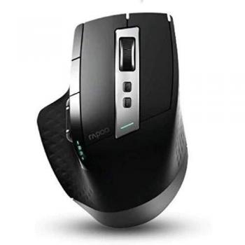 Rapoo MT750S Ratón inalámbrico con Sensor óptico. Ratón con hasta 3.200DPI, Colo Negro