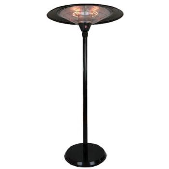 Estufa Eléctrica Saturno de Infrarrojos (3000W) con Diseño Elegante para Exterior/Interior (Negro)