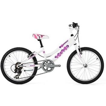Agece Amis 20 6V - Bicicleta para niña, color blanco / rosa