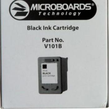 Microboards Technology Black Cartridge for V101B, 1000 Prints, 10% Coverage