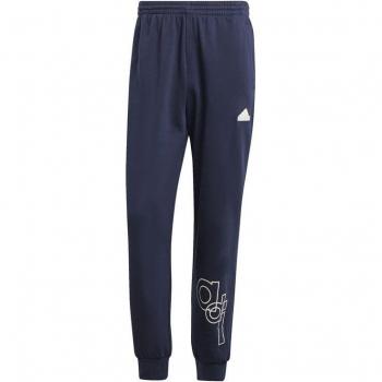 Pantalón Largo Adidas Printed Fleece para hombre en color azul