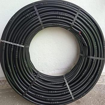 Tubería de Riego por Goteo 16mm Suinga - 100m, Goteros Cada 60cm, Color Negro, Espesor Pared 1mm, Caudal 2.5 l/h