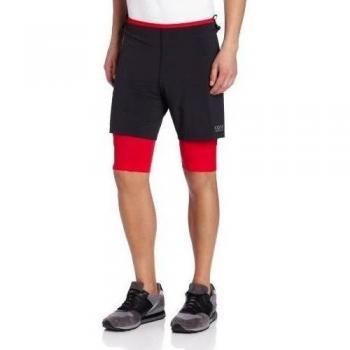 GORE RUNNING WEAR X-Running 2.0 - Pantalón corto de running para hombre, color negro, talla XL